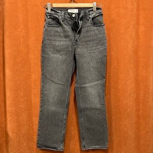 Abercrombie Ankle straight ultra high rise jeans